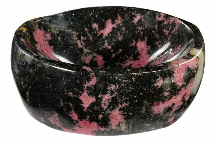 Polished Rhodonite Bowl - Madagascar #117973
